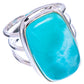 Larimar Ring Size 5.75 (925 Sterling Silver) R1720