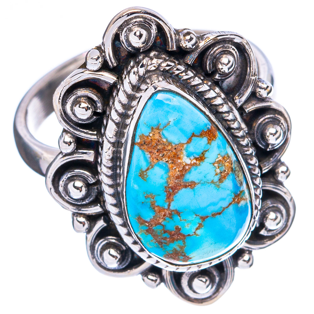 Golden Hills Turquoise Ring Size 6.75 (925 Sterling Silver) R4961