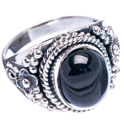 Premium Black Onyx Ring Size 6.75 (.925 Sterling Silver)