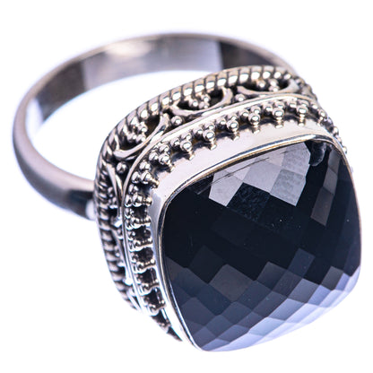 Black Onyx 925 Sterling Silver Ring Size 8.25