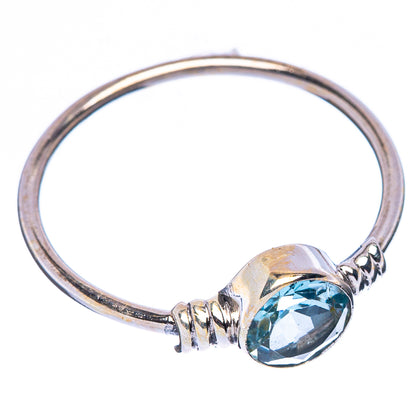 Blue Topaz Dainty Ring Size 8 (925 Sterling Silver) R146806