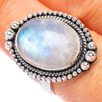 Rainbow Moonstone Ring Size 8.75 (925 Sterling Silver) R144874