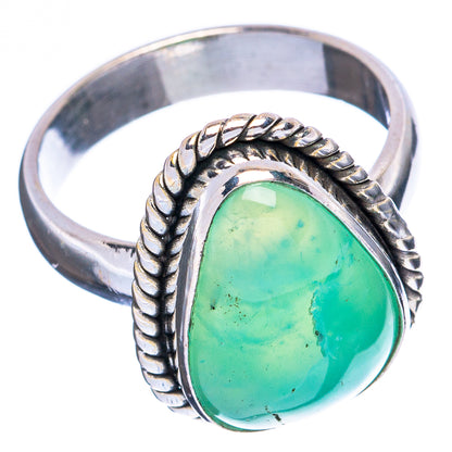 Chrysoprase Ring Size 5 (925 Sterling Silver) R5021