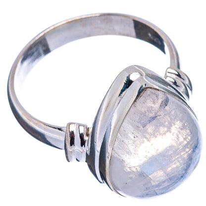 Rainbow Moonstone Ring Size 7.75 (.925 Sterling Silver)