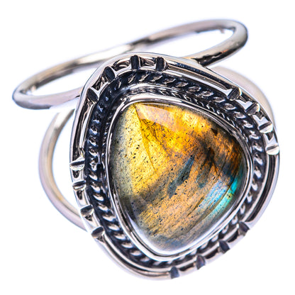 Premium Labradorite Ring Size 7 (925 Sterling Silver) R141876