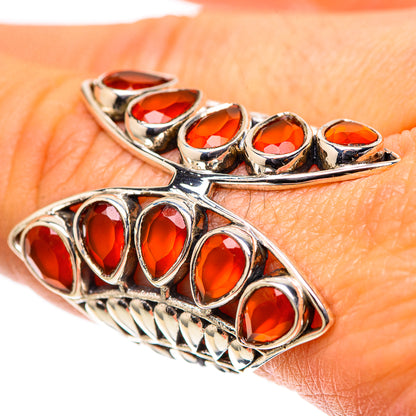 Large Carnelian Ring Size 7.75 (925 Sterling Silver) RING138617