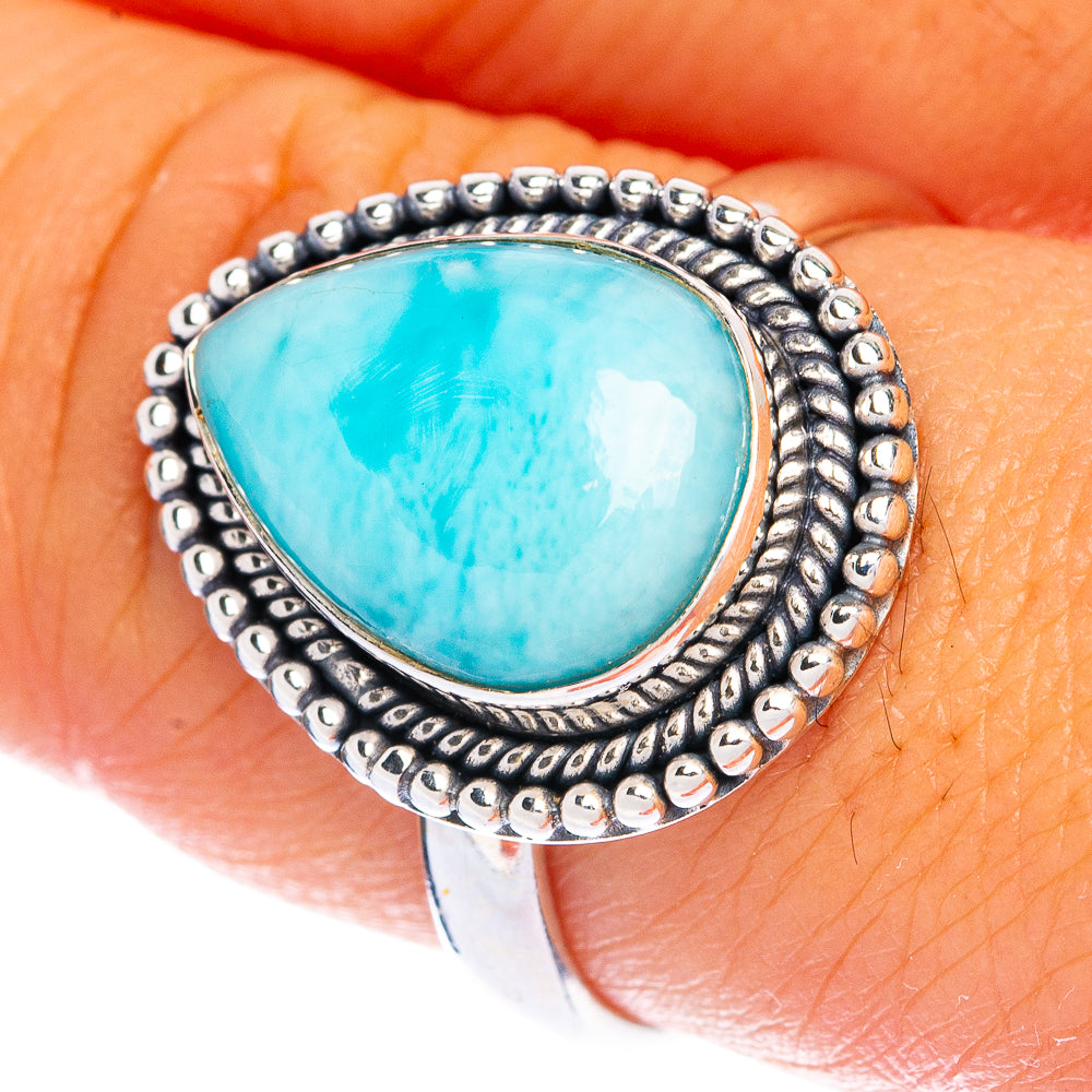 Larimar Ring Size 8.75 (925 Sterling Silver) R144445
