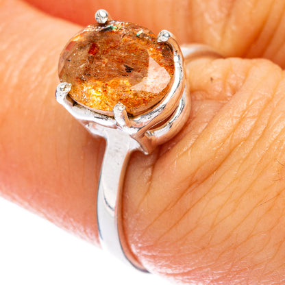 Rare Sunstone Ring Size 7 (925 Sterling Silver) R146560