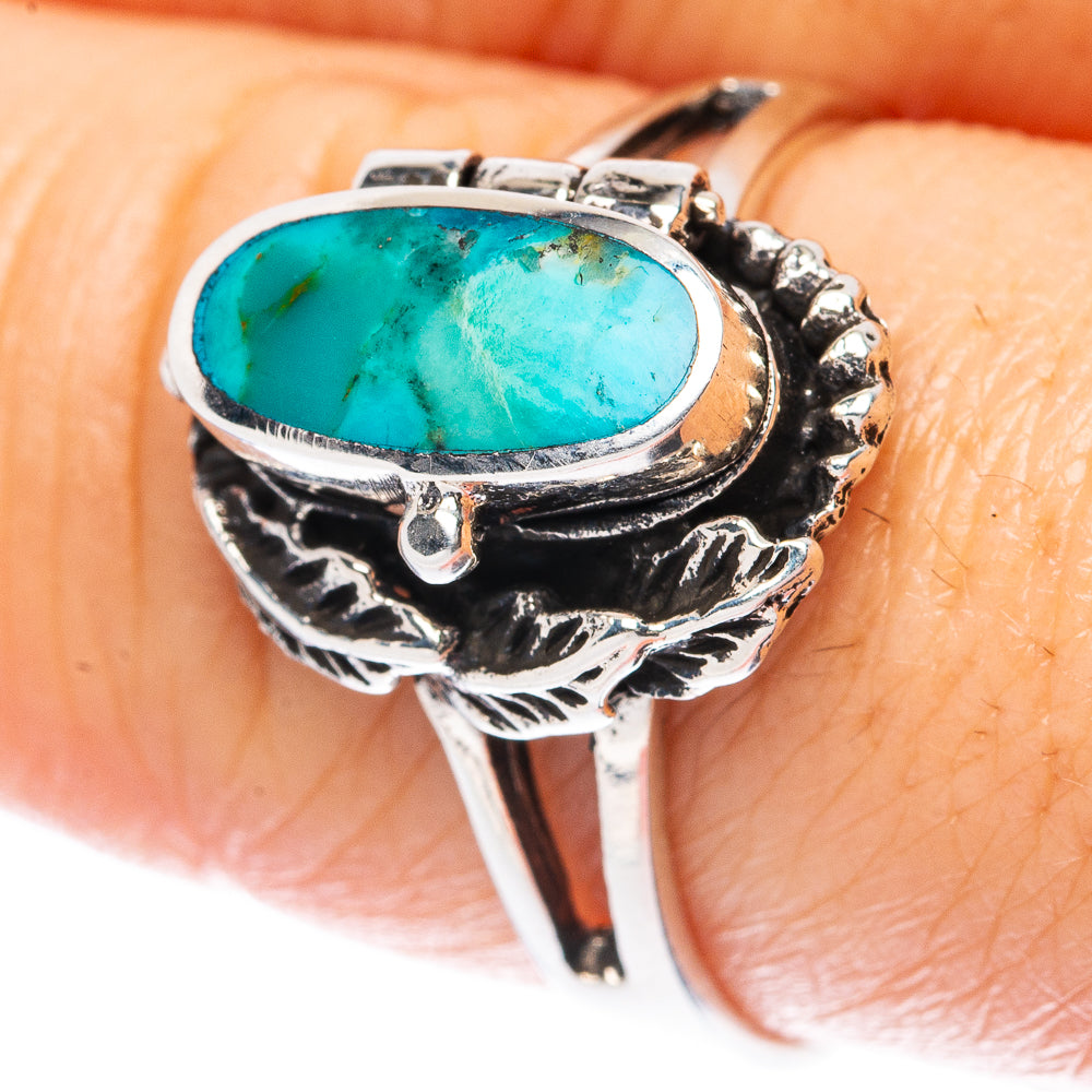 Rare Arizona Turquoise Pioson Ring Size 8.75 (925 Sterling Silver) R3351