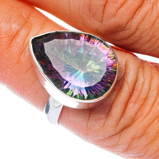 Premium Mystic Topaz Ring Size 7.75 (.925 Sterling Silver)