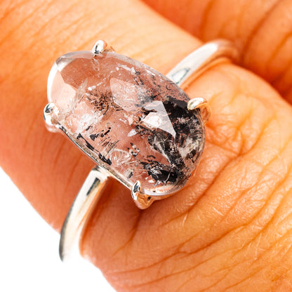Faceted Cacoxenite Ring Size 7 (.925 Sterling Silver)