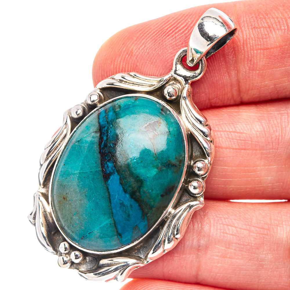 Premium Apatite Pendant 1 7/8" (.925 Sterling Silver)