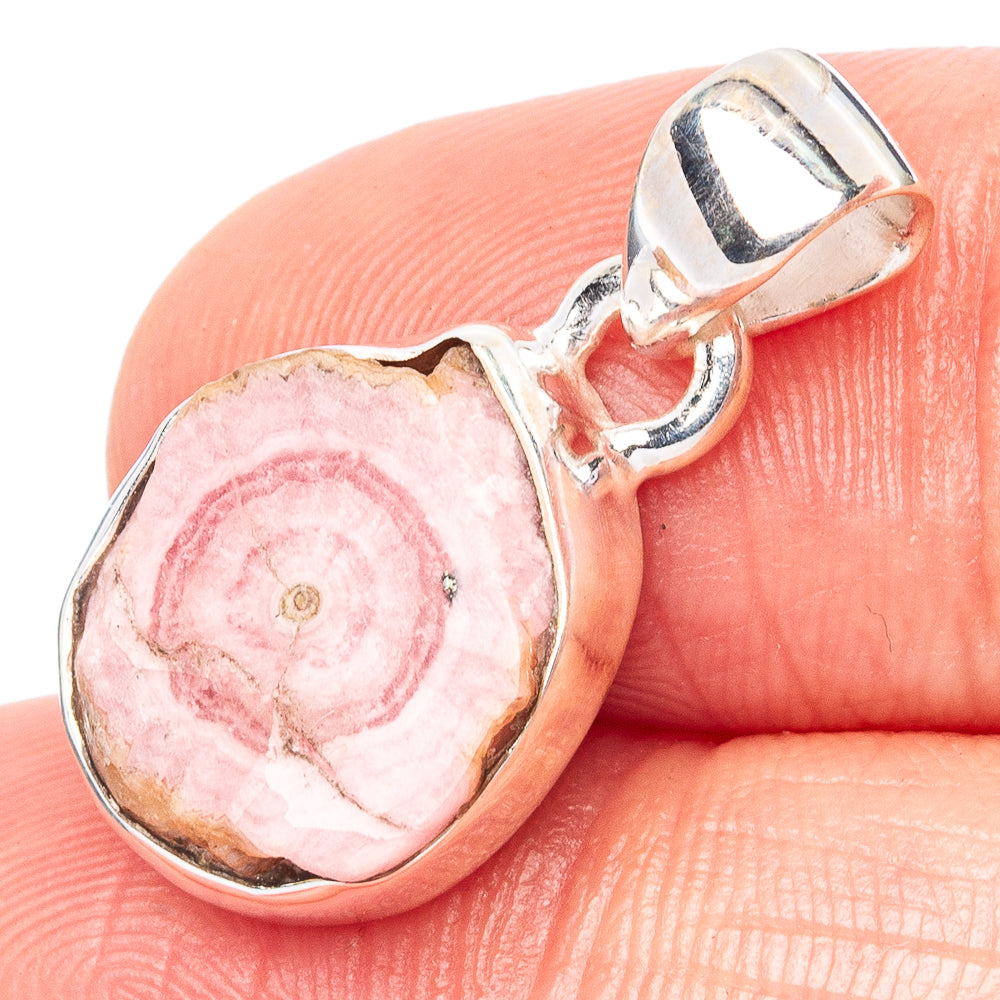 Rare Rhodochrosite Stalactite Pendant 7/8" (925 Sterling Silver) P42975