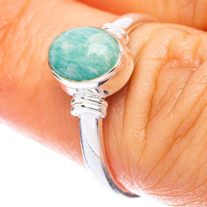 Amazonite 925 Sterling Silver Ring Size 7 (925 Sterling Silver) R5304