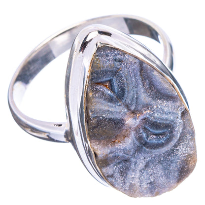 Desert Rose Druzy Ring Size 9.75 (.925 Sterling Silver)