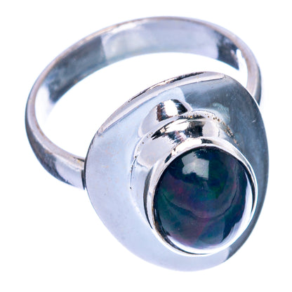 Black Opal Ring Size 5.75 (925 Sterling Silver) R144439