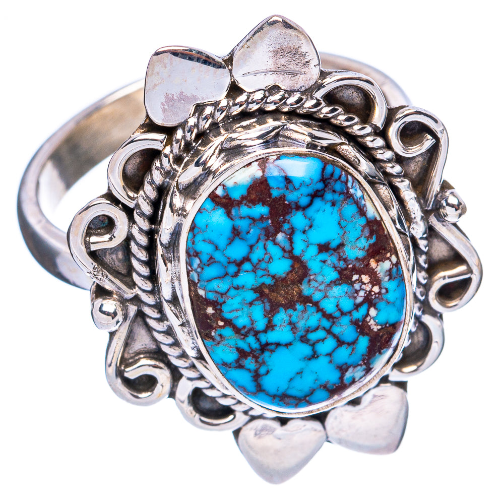 Rare Golden Hills Turquoise Ring Size 7.5 (925 Sterling Silver) R4864
