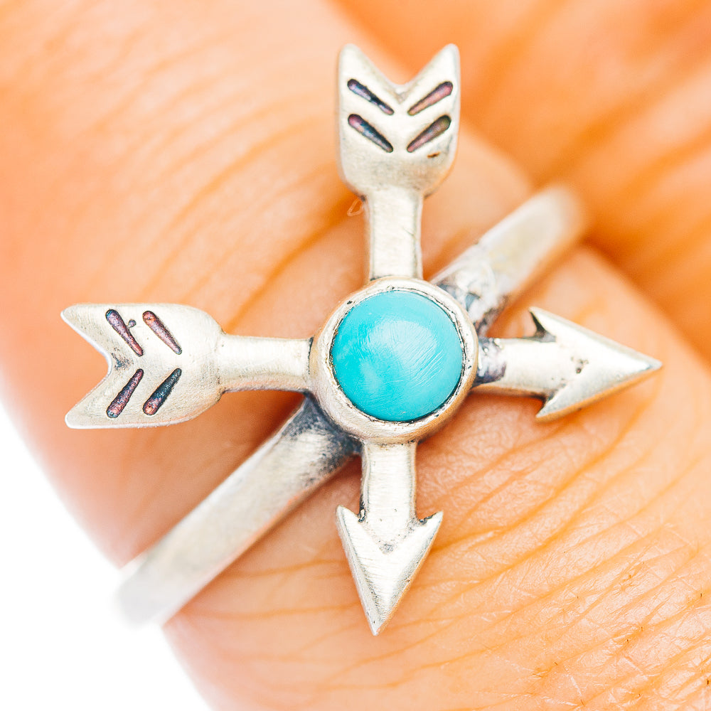 Mojave Turquoise Arrow Ring Size 8 (.925 Sterling Silver)