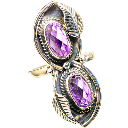 Large Faceted Amethyst Ring Size 7.5 (925 Sterling Silver) RING138581