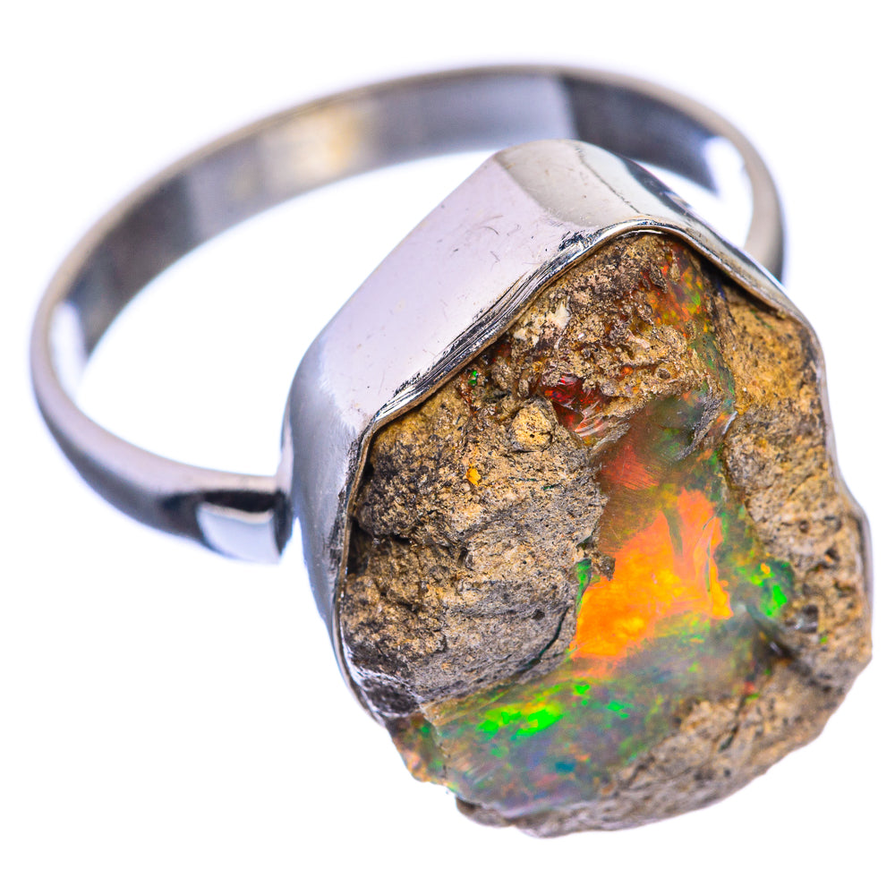 Rough Ethiopian Opal Ring Size 10.75 (925 Sterling Silver) RING143398