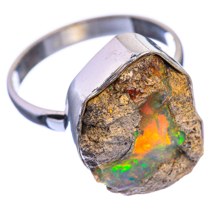 Rough Ethiopian Opal Ring Size 10.75 (925 Sterling Silver) RING143398