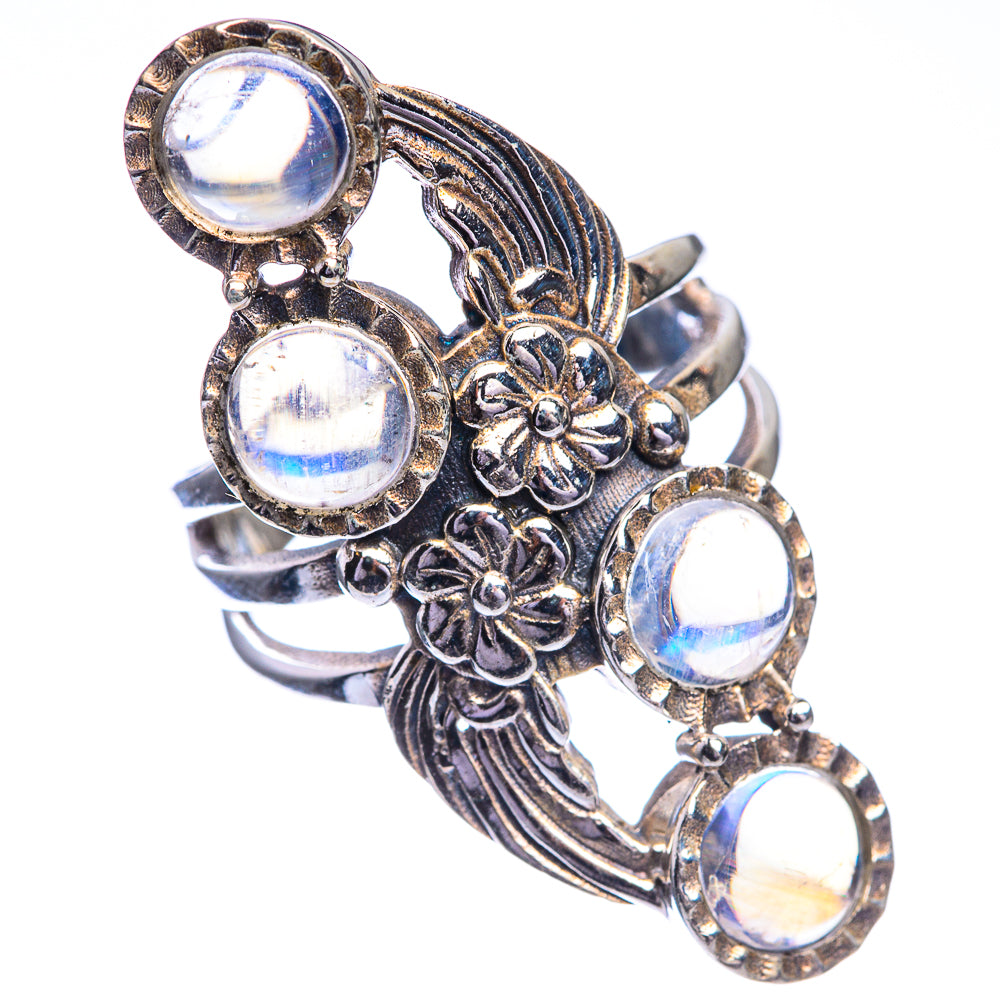 Rainbow Moonstone Ring Size 6 (925 Sterling Silver) RING143277