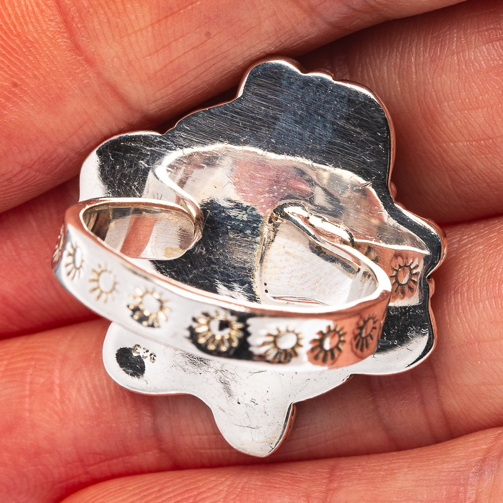 Exclusive Southwestern Style Hubei Turquoise Ring Size 8