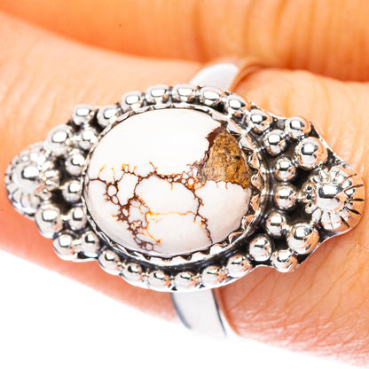 Wild Horse Jasper Ring Size 8 (925 Sterling Silver) R3948