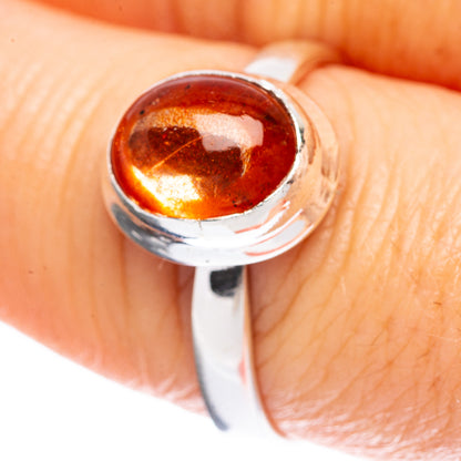 Value Sunstone Ring Size 8.25 (925 Sterling Silver) R3165