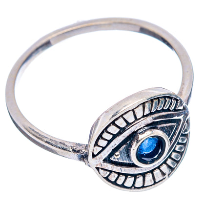 Blue Quartz Eye Dainty Ring Size 6 (.925 Sterling Silver)