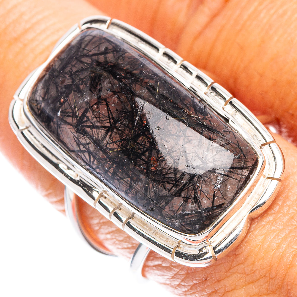 Tourmalinated Quartz Ring Size 8.75 (925 Sterling Silver) R7086