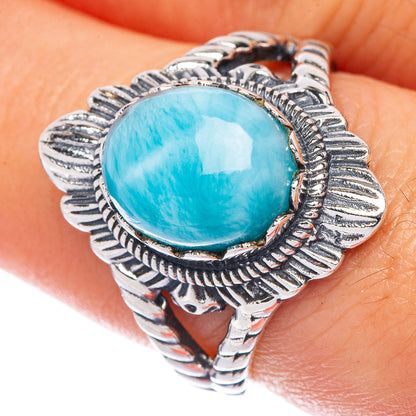 Larimar Ring Size 8 (925 Sterling Silver) R144858