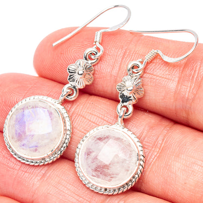 Asc Premium Rainbow Moonstone Earrings 1 3/4" (925 Sterling Silver) E1345