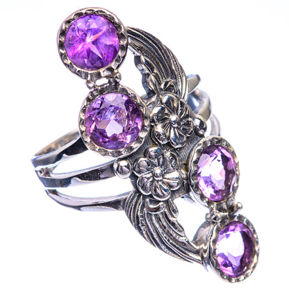 Faceted Amethyst Ring Size 8.5 (925 Sterling Silver) RING143288