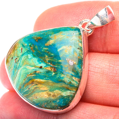 Peruvian Opal Pendant 1 3/8" (925 Sterling Silver) PD38555
