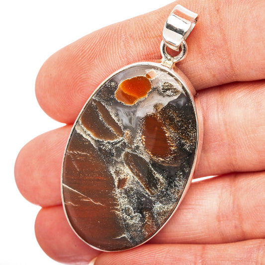 Tabu Jasper Pendant 2" (.925 Sterling Silver)