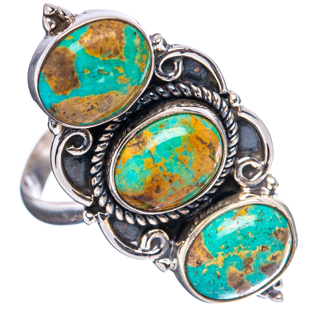 Mohave Turquoise Ring Size 7 Adjustable (.925 Sterling Silver)