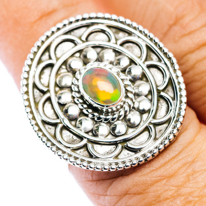 Ethiopian Opal Ring Size 8 (.925 Sterling Silver)