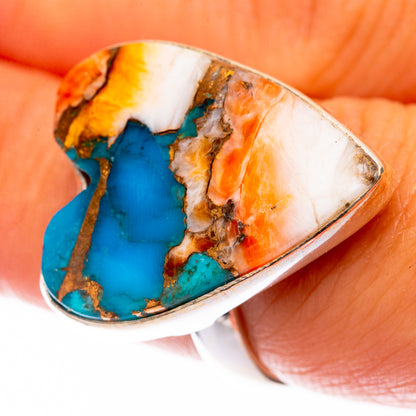 Spiny Oyster Turquoise 925 Sterling Silver Ring Size 7 (925 Sterling Silver) RING140331