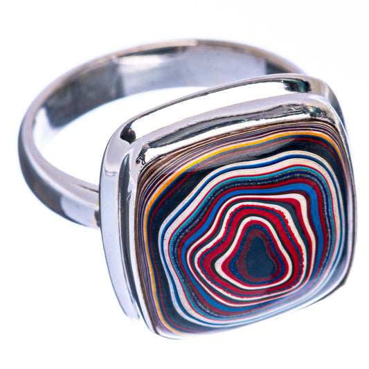 Fordite Ring Size 6 (925 Sterling Silver) R144596