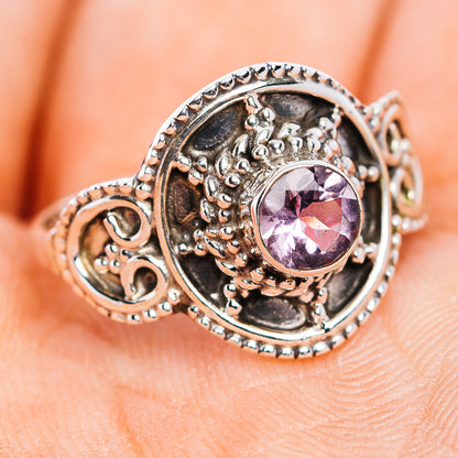 Amethyst Filigree Ring Size 7 (.925 Sterling Silver)