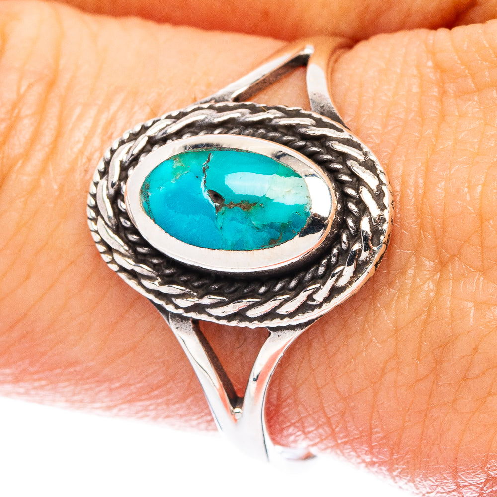 Rare Arizona Turquoise Ring Size 9.75 (925 Sterling Silver) R4852