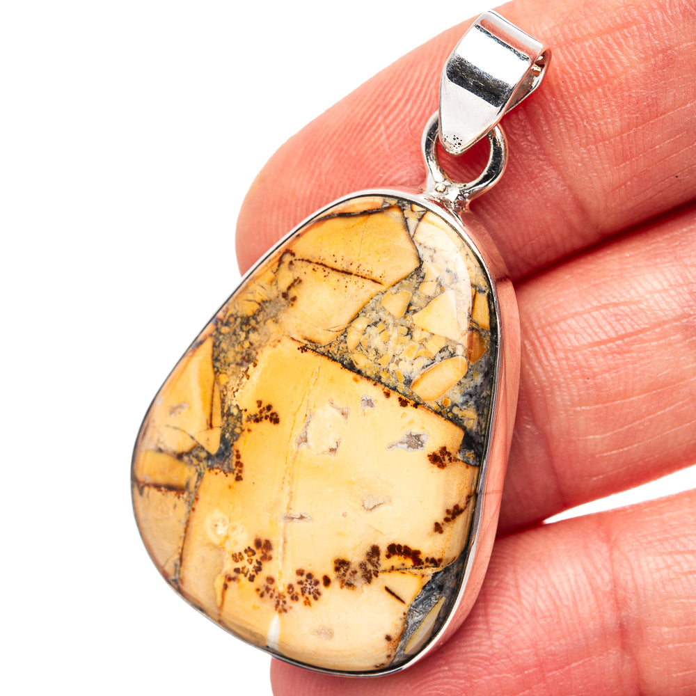 Premium Maligano Jasper Pendant 1 3/4" (.925 Sterling Silver)