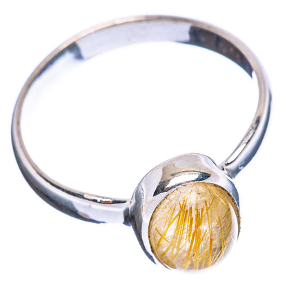 Value Rutilated Quartz Ring Size 8.25 (925 Sterling Silver) R3233