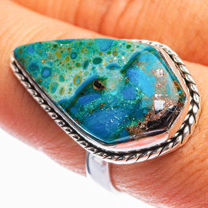 Peruvian Opal Ring Size 8 (925 Sterling Silver) R142002