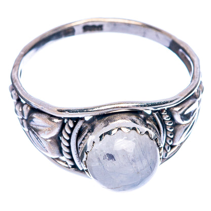 Rainbow Moonstone Dainty Ring Size 6.25 (925 Sterling Silver) R145454
