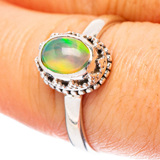 Rare Ethiopian Opal Ring Size 8.75 (925 Sterling Silver) R4334