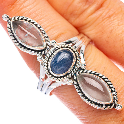 Large Kyanite, Aquamarine Ring Size 9.75 (925 Sterling Silver) R144794