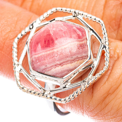 Premium Rhodochrosite Ring Size 6.75 (925 Sterling Silver) R1840