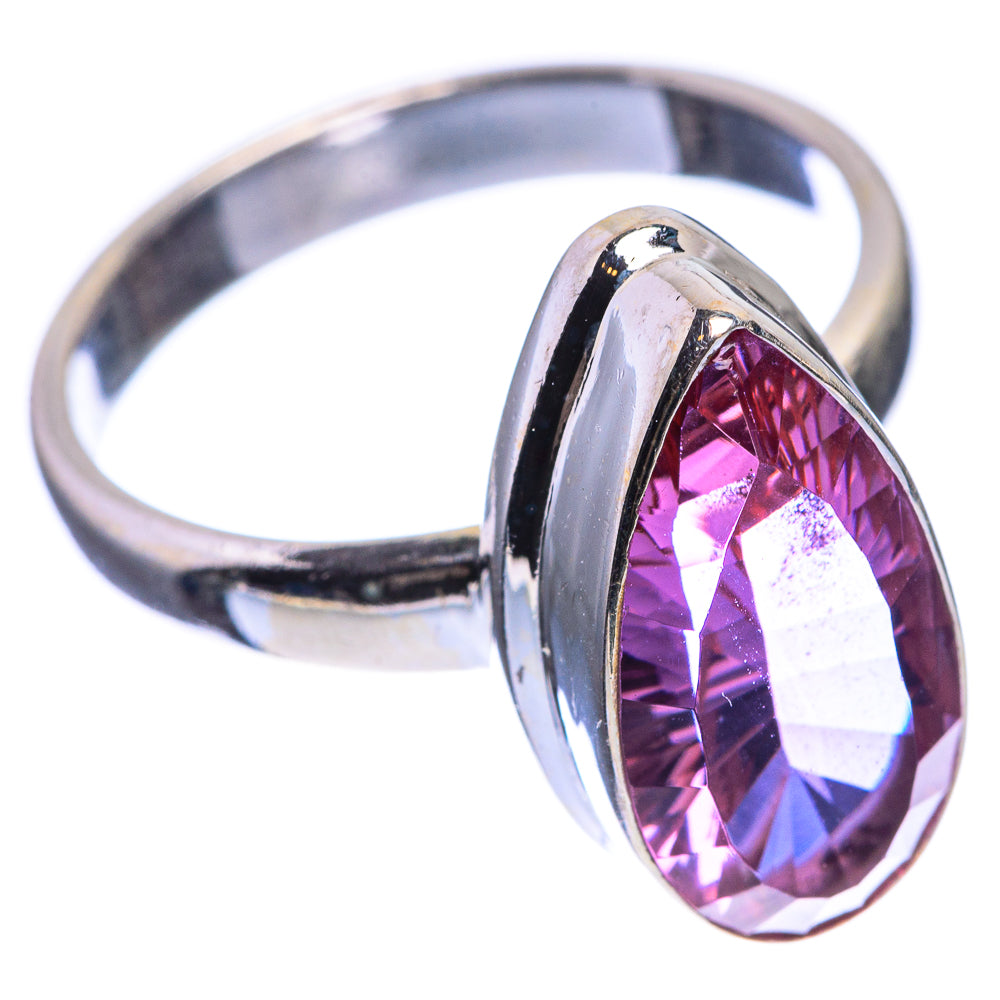 Faceted Color Change Alexandrite (Lab.) Ring Size 7.5 (925 Sterling Silver) RING143413
